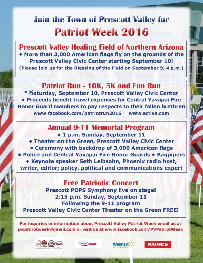 Patriot Week Schedule Prescott Valley
