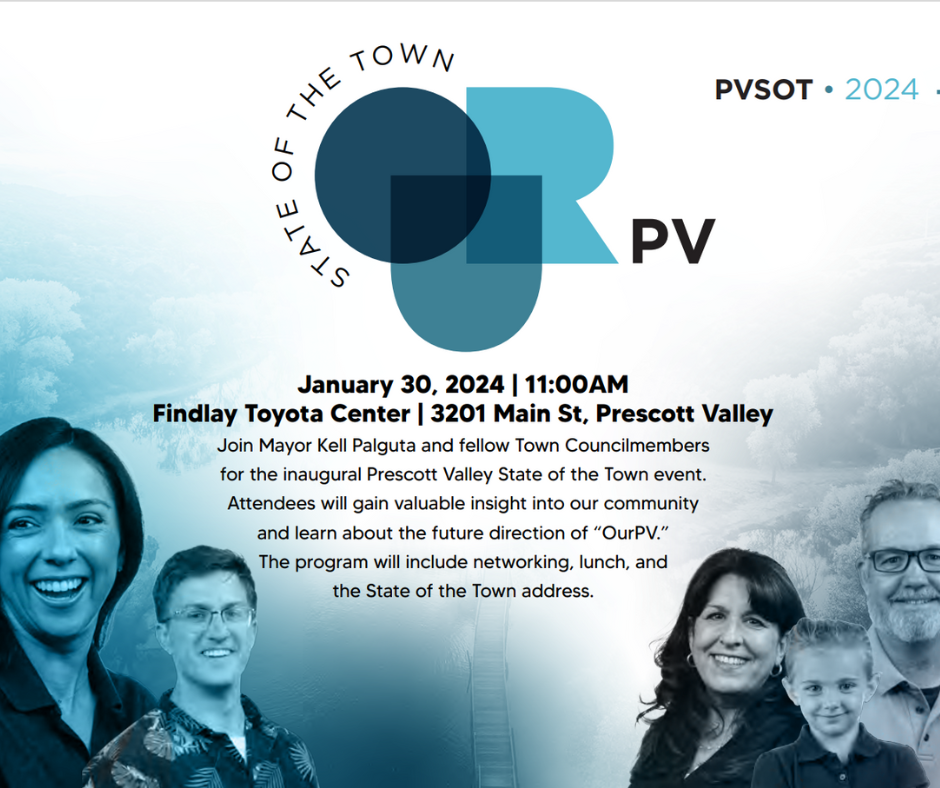 state of the town, prescott valley, mayor palguta, fain signature group, prescott valley event, january 30, findlay toyota event center