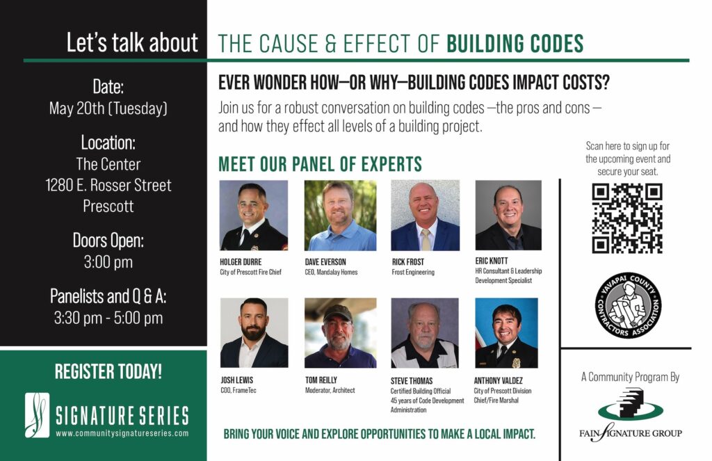 Signature Series graphic with panel of experts and event details as written in the article.
