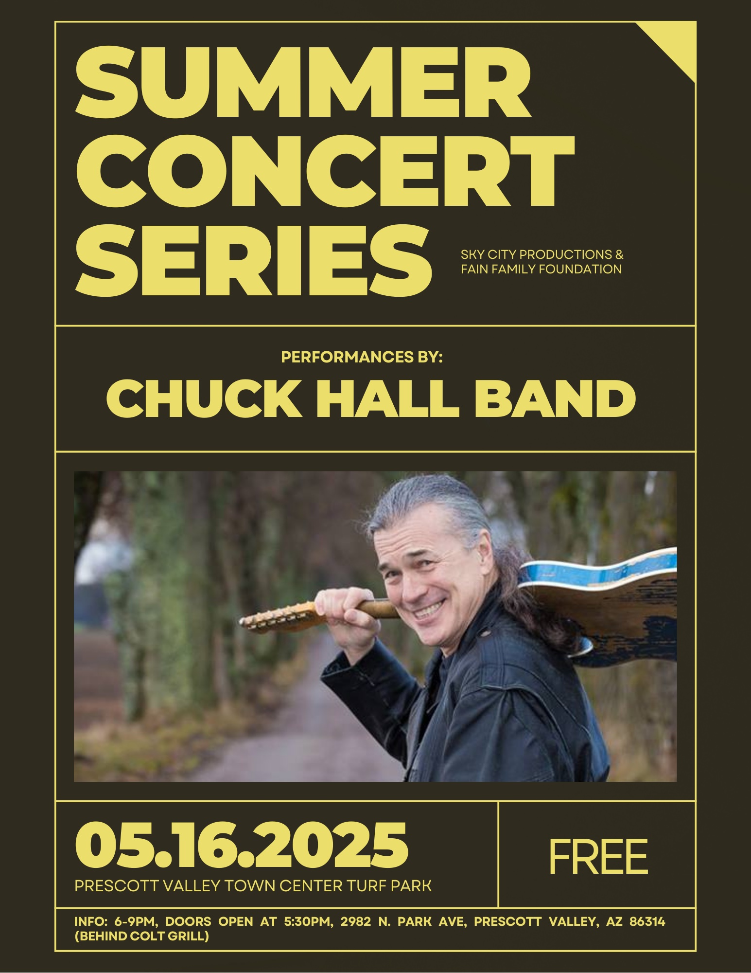 Chuck Hall Band flyer