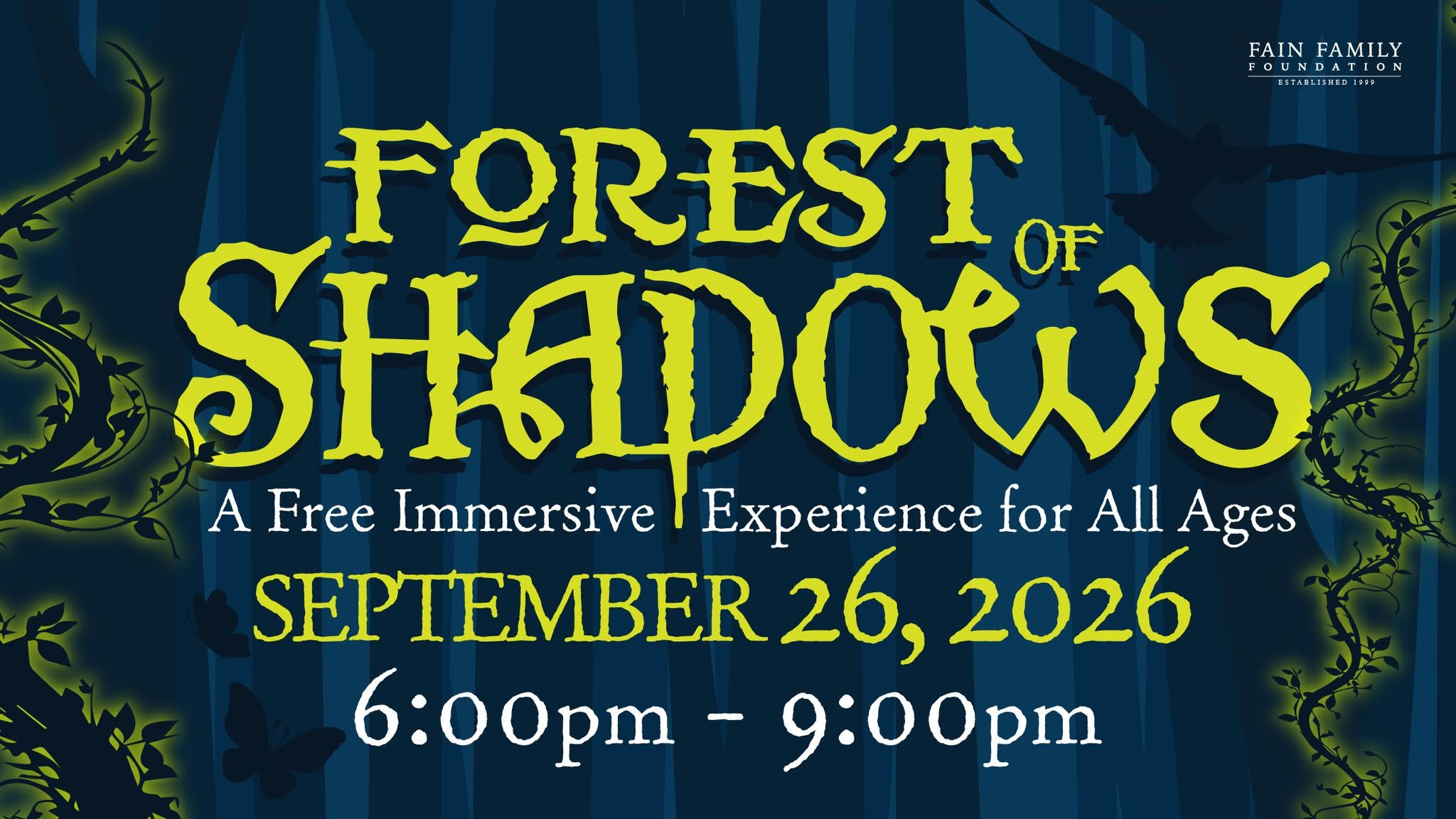 forest of shadows event flyer