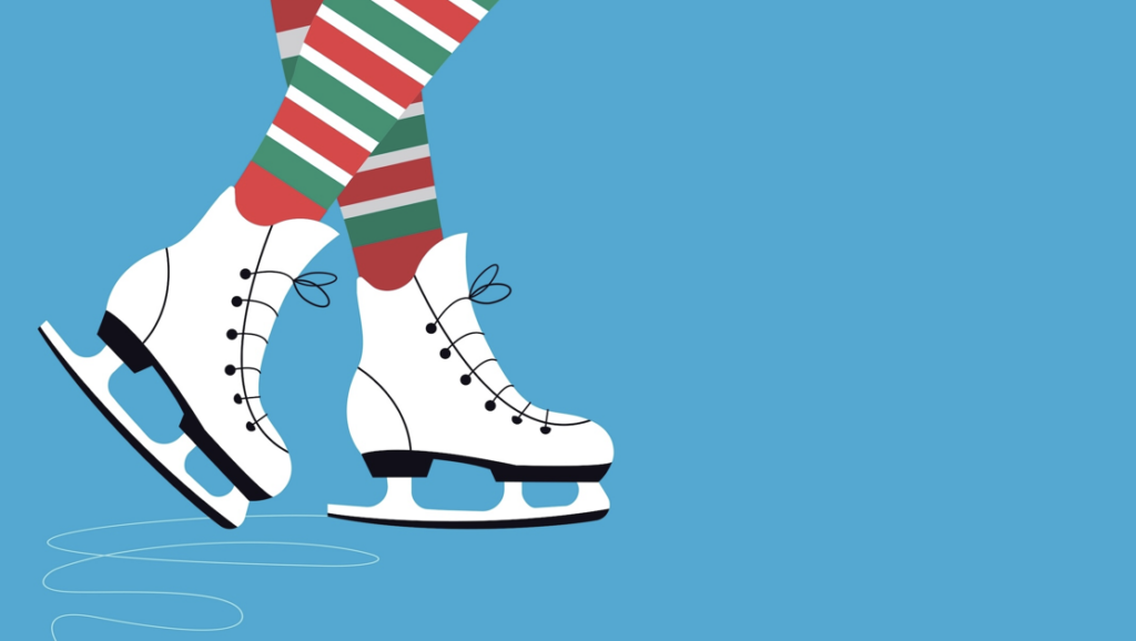 artist graphic of ice skate