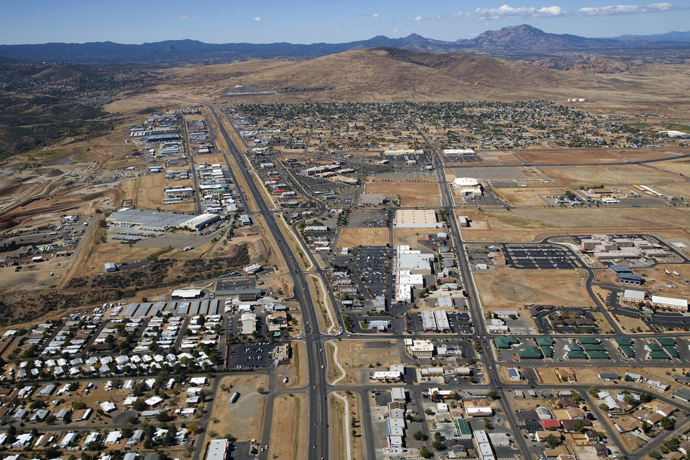aerial view of Prescott Valley