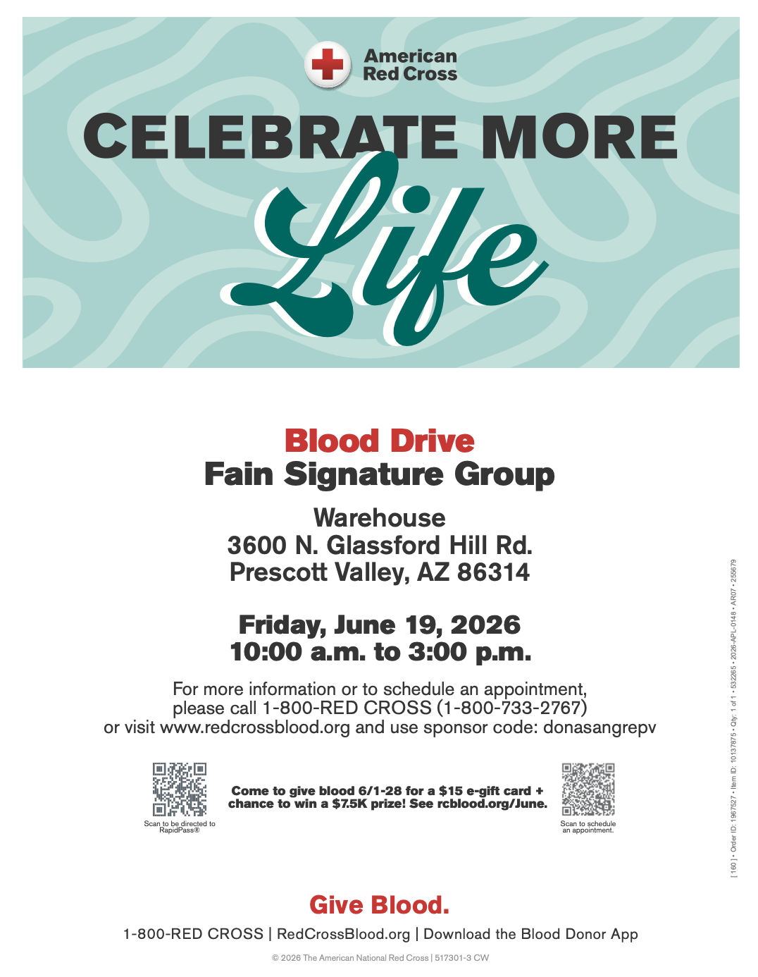 blood drive flyer