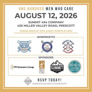 100 men who care august flyer