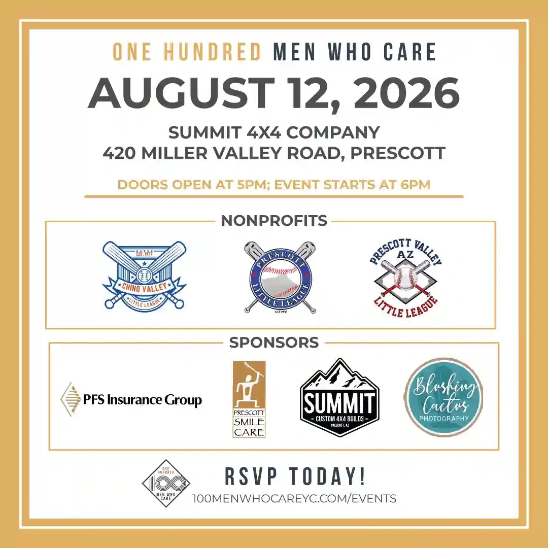 100 men who care august flyer