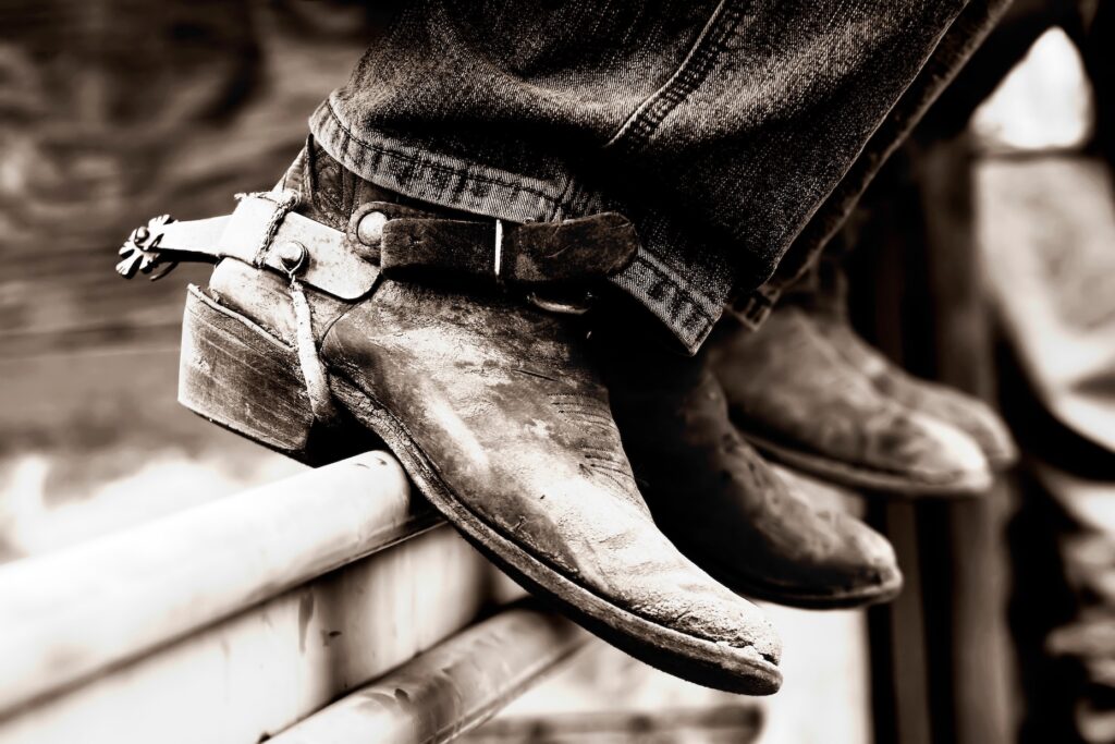 cowboy boots with spurs