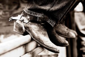 cowboy boots with spurs